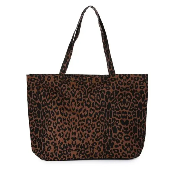 Shopper panter bruin