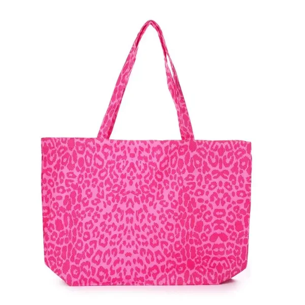shopper panterprint roze