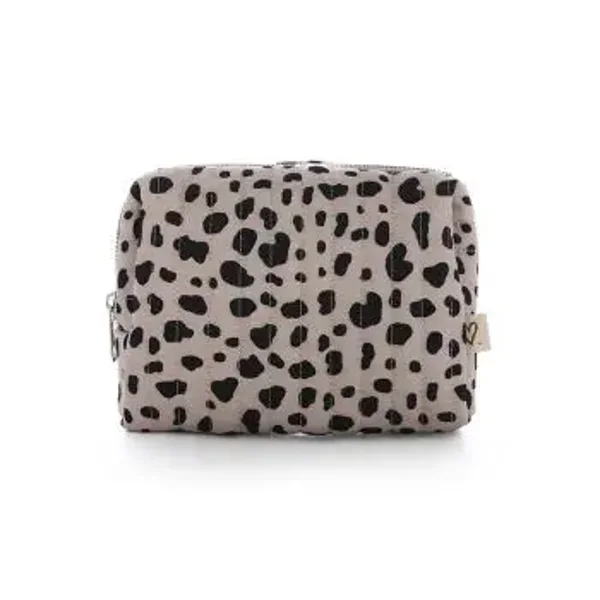 Make up tasje cheetah khaki