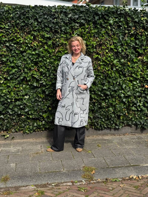 Swirl trenchcoat