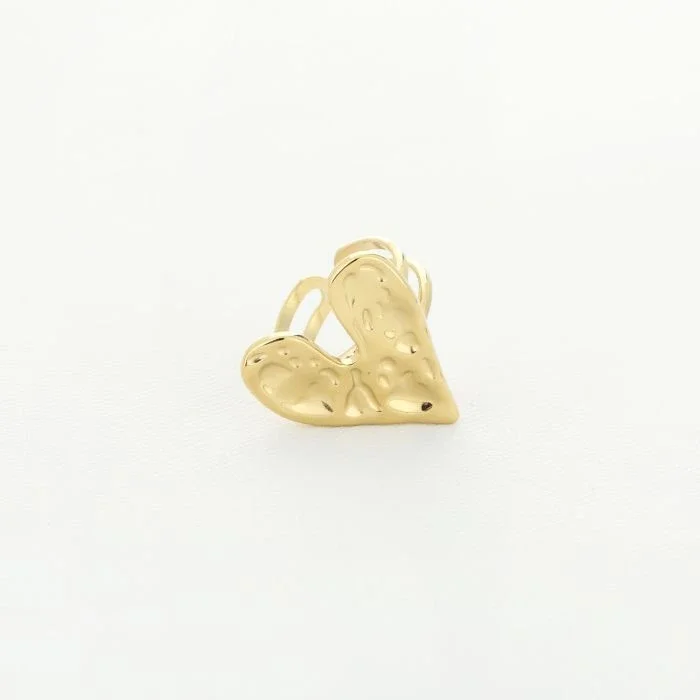Ring hart goud verstelbaar