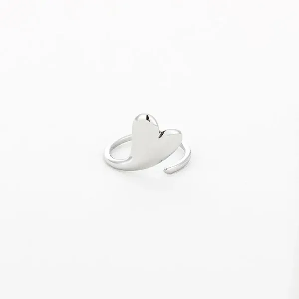 Ring hart zilver