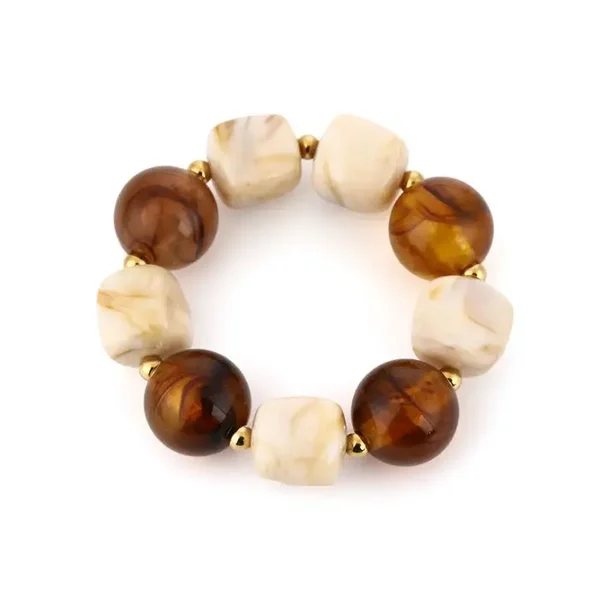 Armband elastisch bruin