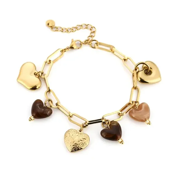 Bedel armband bruin