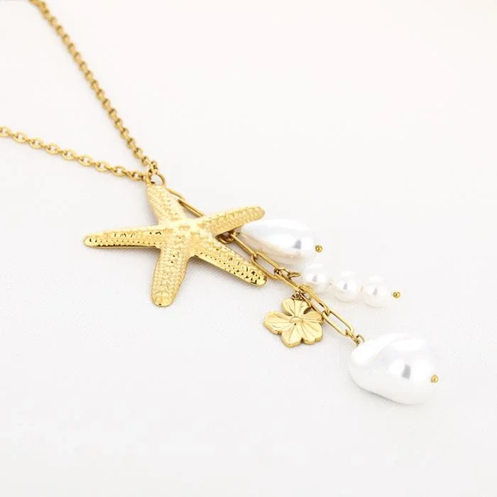 Ketting zeester met bedels