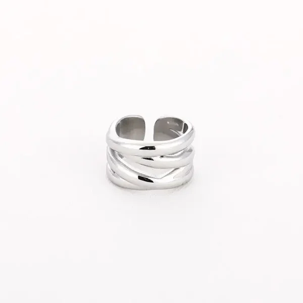 Ring breed zilver