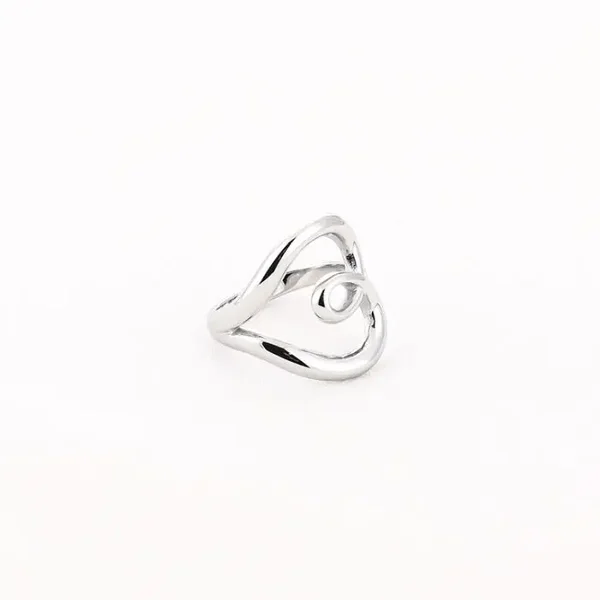 Ring hart zilver