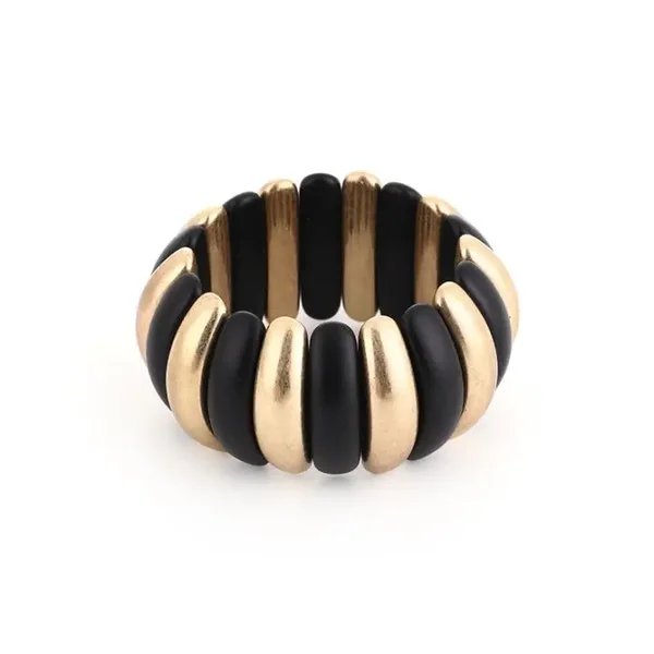 Armband elastisch big zwart