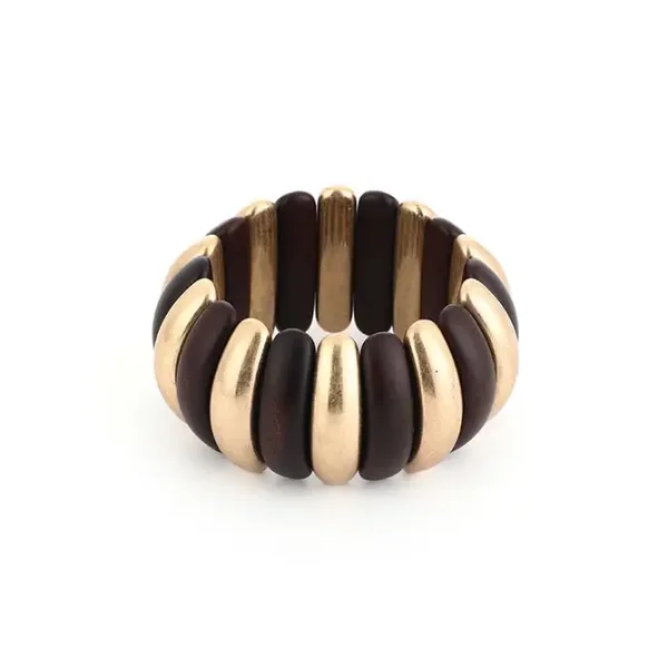 Armband elastisch big coffee