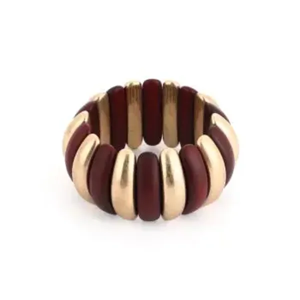 Armband elastisch big bordeaux