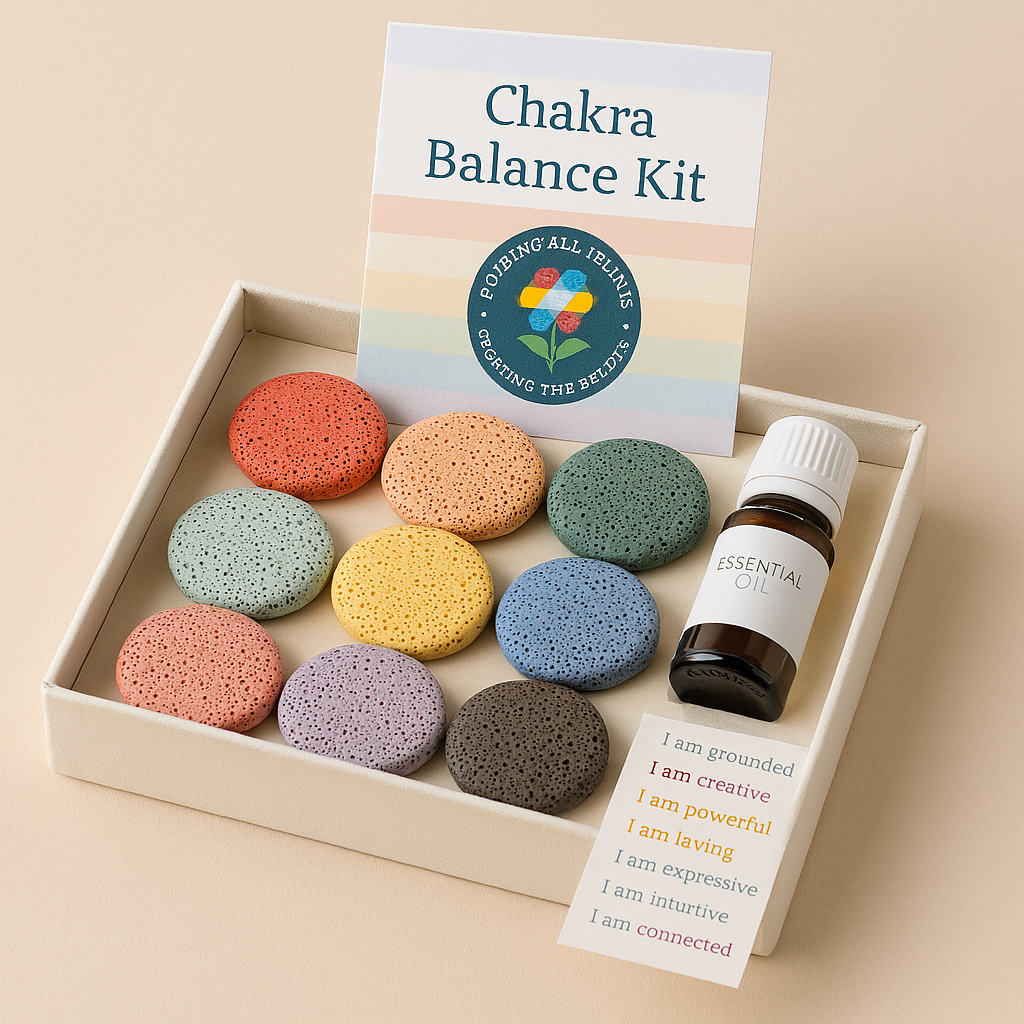Chakra Balance Support:  A gentle ritual for emotional clarity, grounding, and energetic alignment.