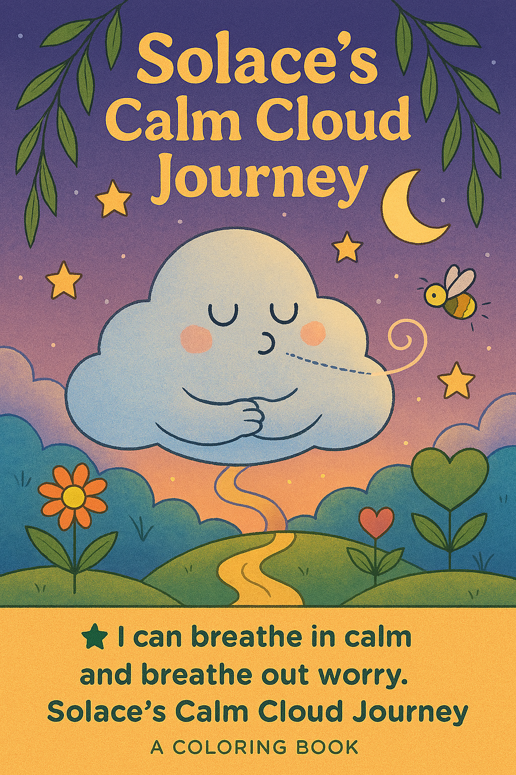 Solace's Clam Cloud Journey Colouring Book ( Ages 3-5 )