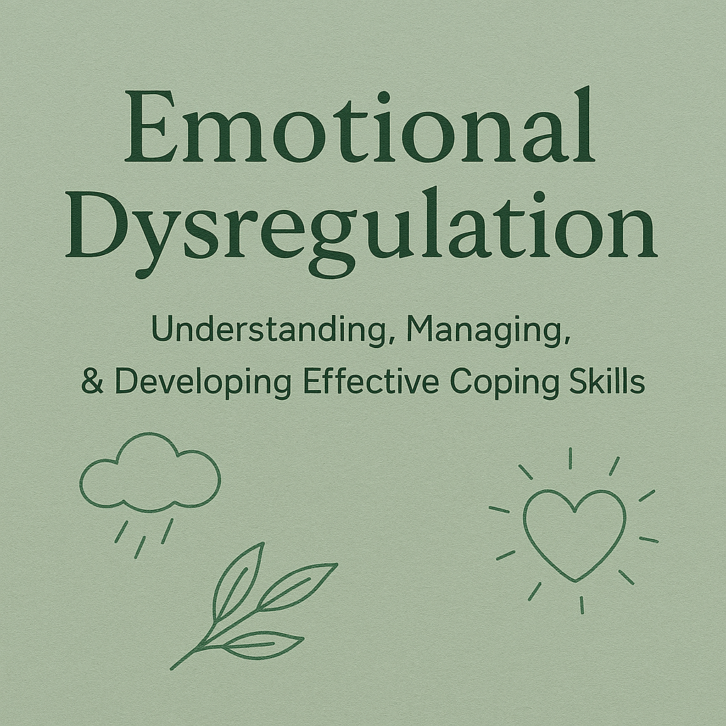 Emotional Dysregulation. Understanding, Managing & Coping Skills.