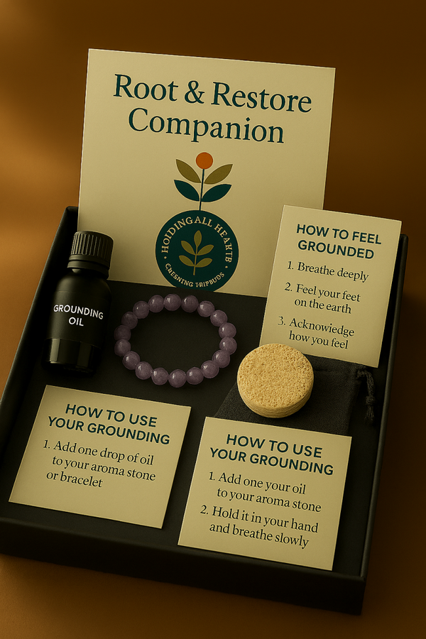 Root & Restore Support Companion. A gentle, grounding companion for emotional steadiness and nervous system support.