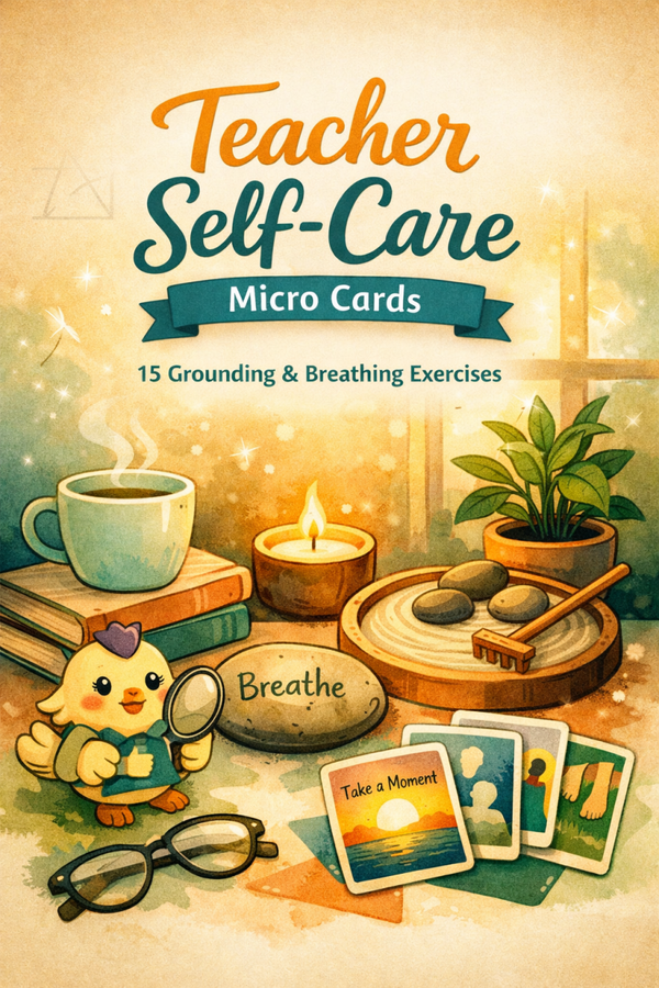 Teacher Self‑Care Micro Cards
