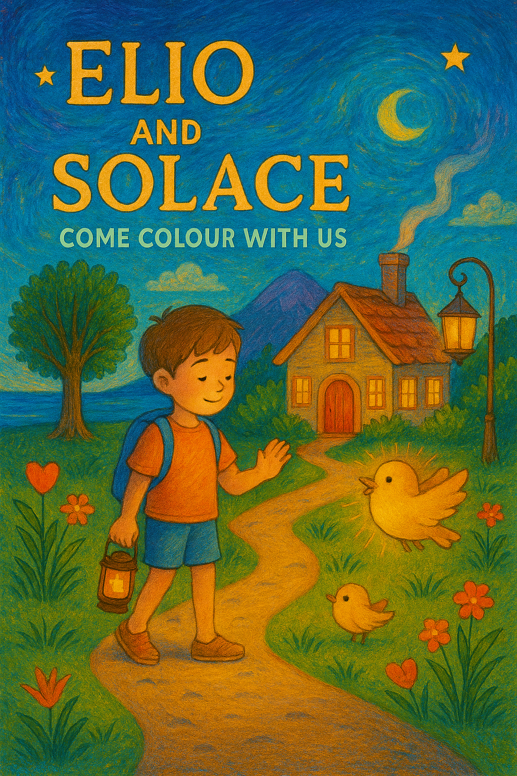 Elio and Solace 'Come Colour With Us.'