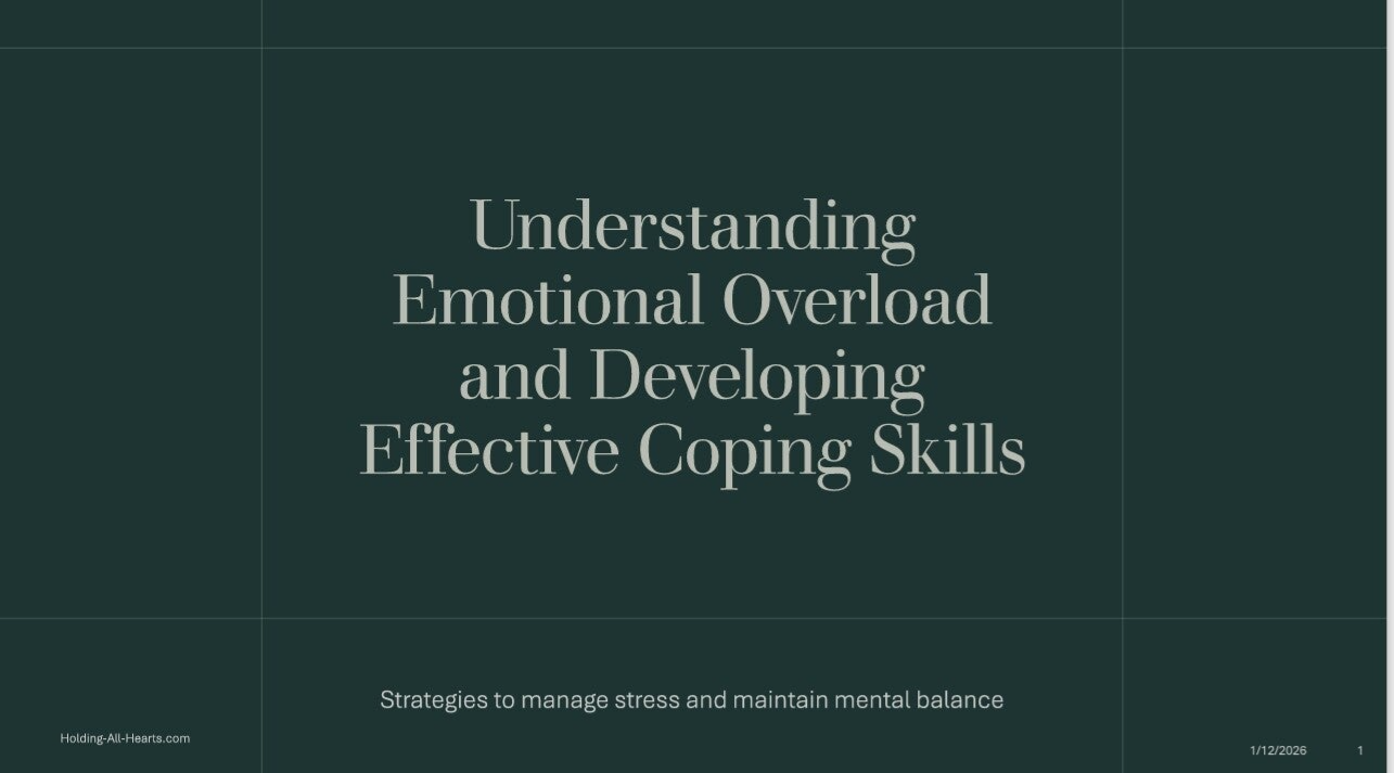 Understanding Emotional Overload & Developing Effective Coping Skills.