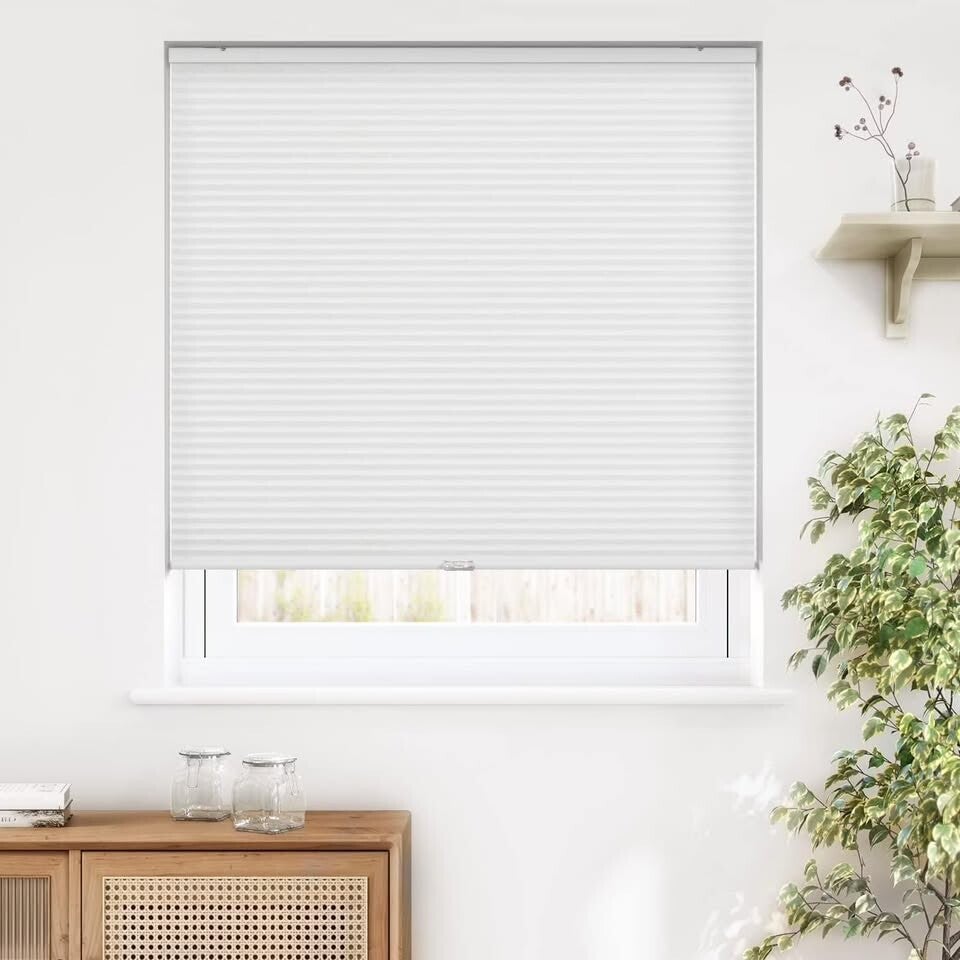 33"W X 48"H LazBlinds Cordless Cellular Shades - White NEW