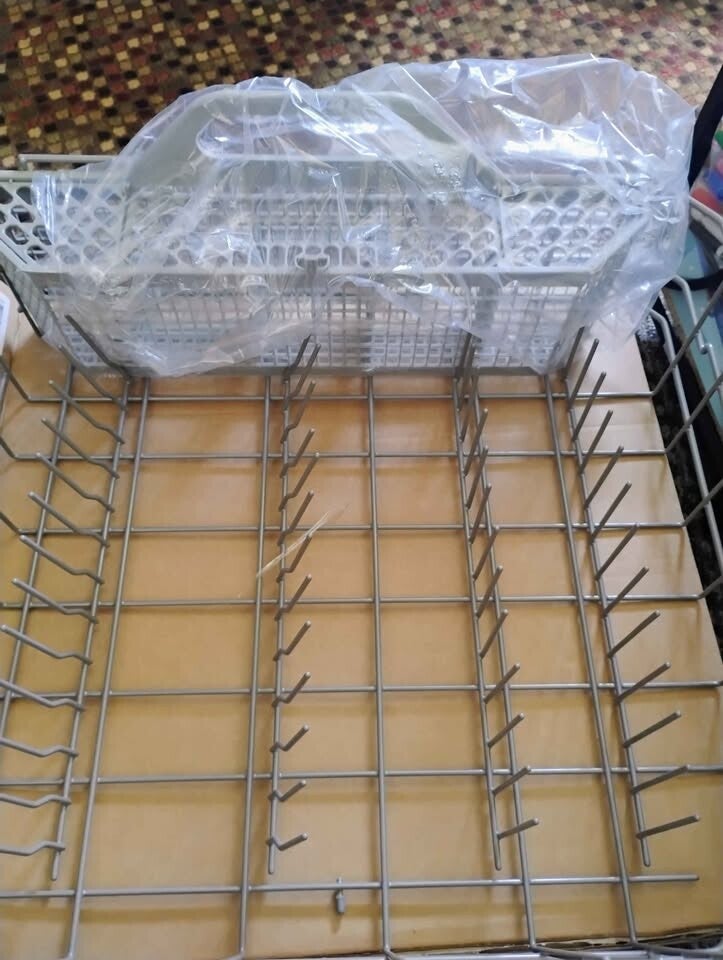 New GE Upgraded Dishwasher Lower Rack & Silverware Basket Combo (Replacement Part WD28X260)