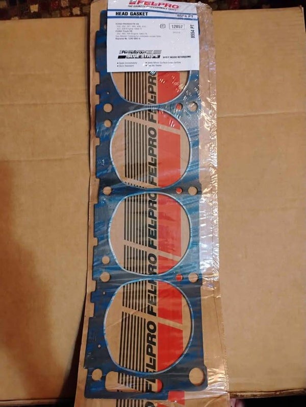 Fel-Pro 8554 PT PermaTorque Blue Stripe Head Gasket - Ford V8 FE - NEW