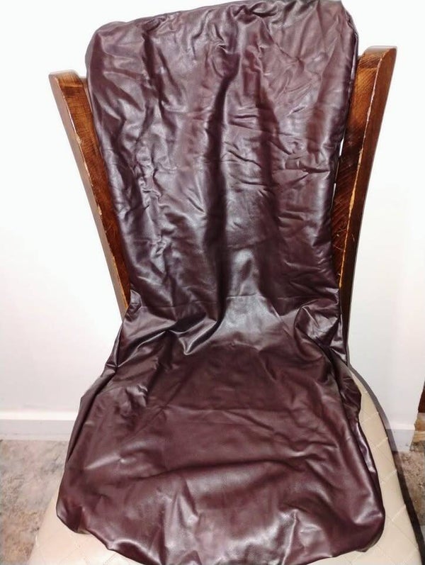 Yisun Waterproof PU Leather Dining Chair Cover – Dark Coffee Brown – Set of 4