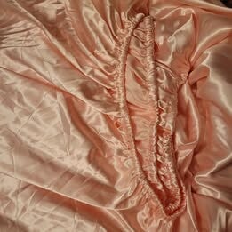 Pink Queen Satin Fitted Bed Sheet - Pre-Loved