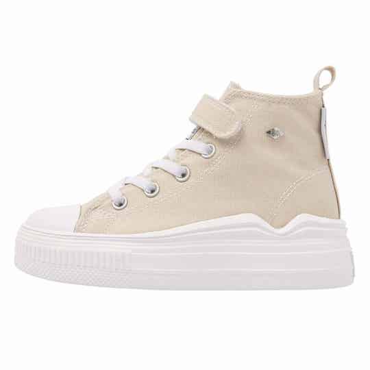 Halfhoge Sneaker Kids British Knights Kaya Flow Mid Beige