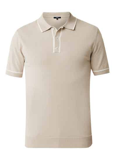 Heren Polo Shirt Mexx Greyish Sand