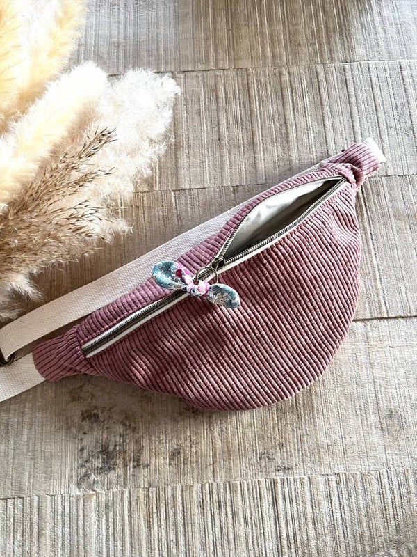 Sac banane vieux rose