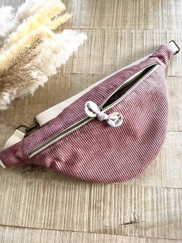 Sac banane XL vieux rose