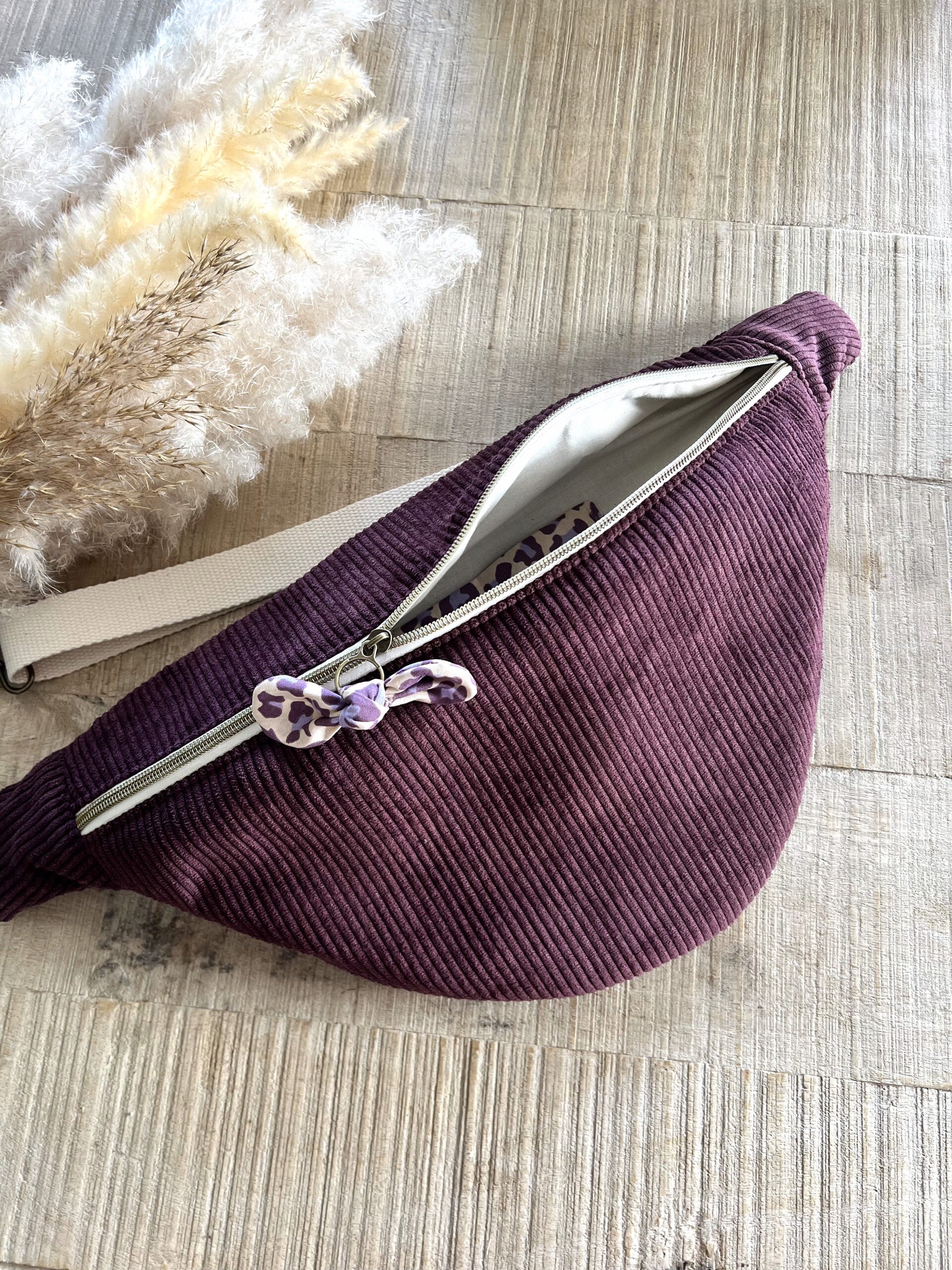 Sac banane XL prune
