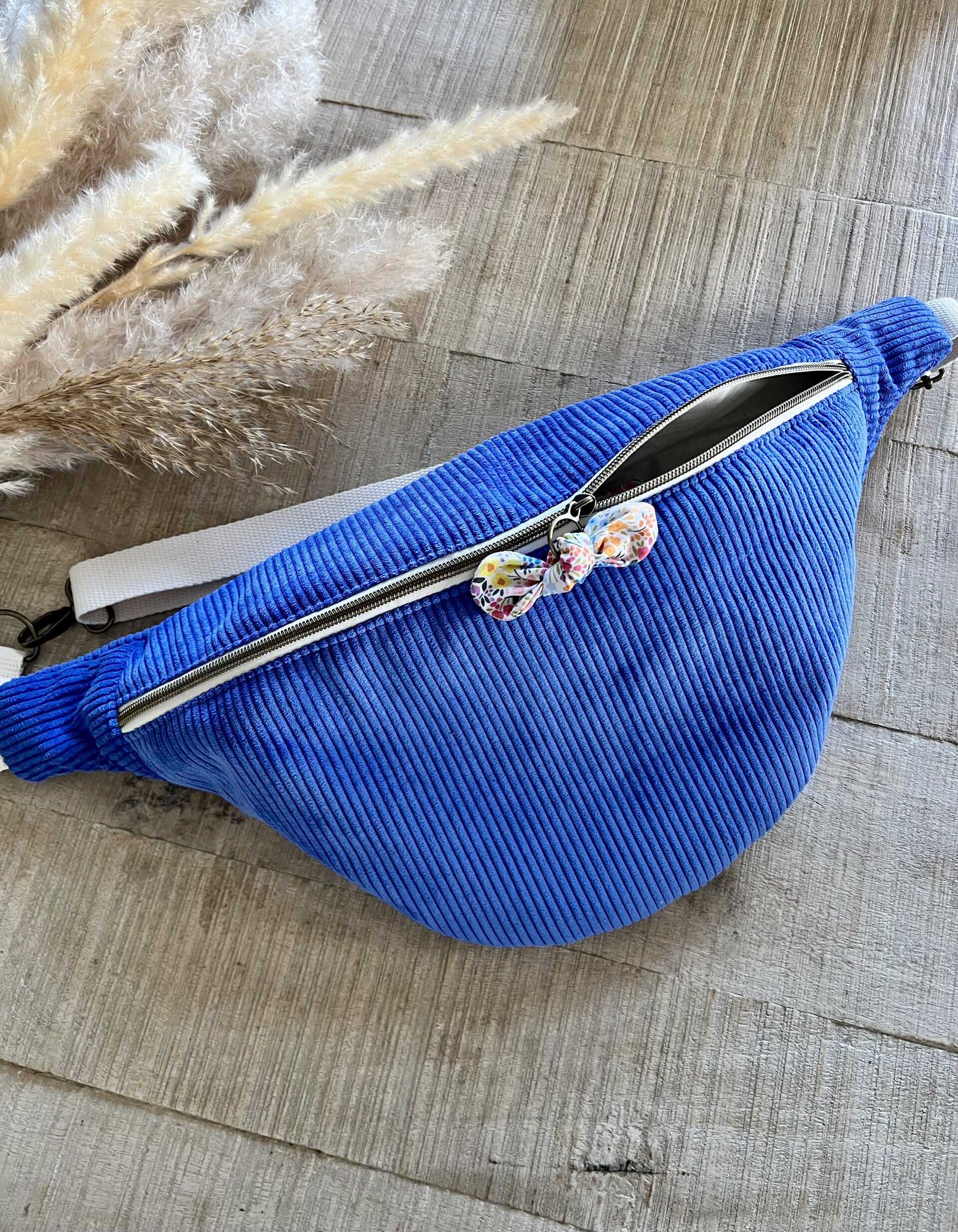 Sac banane XL bleu azur
