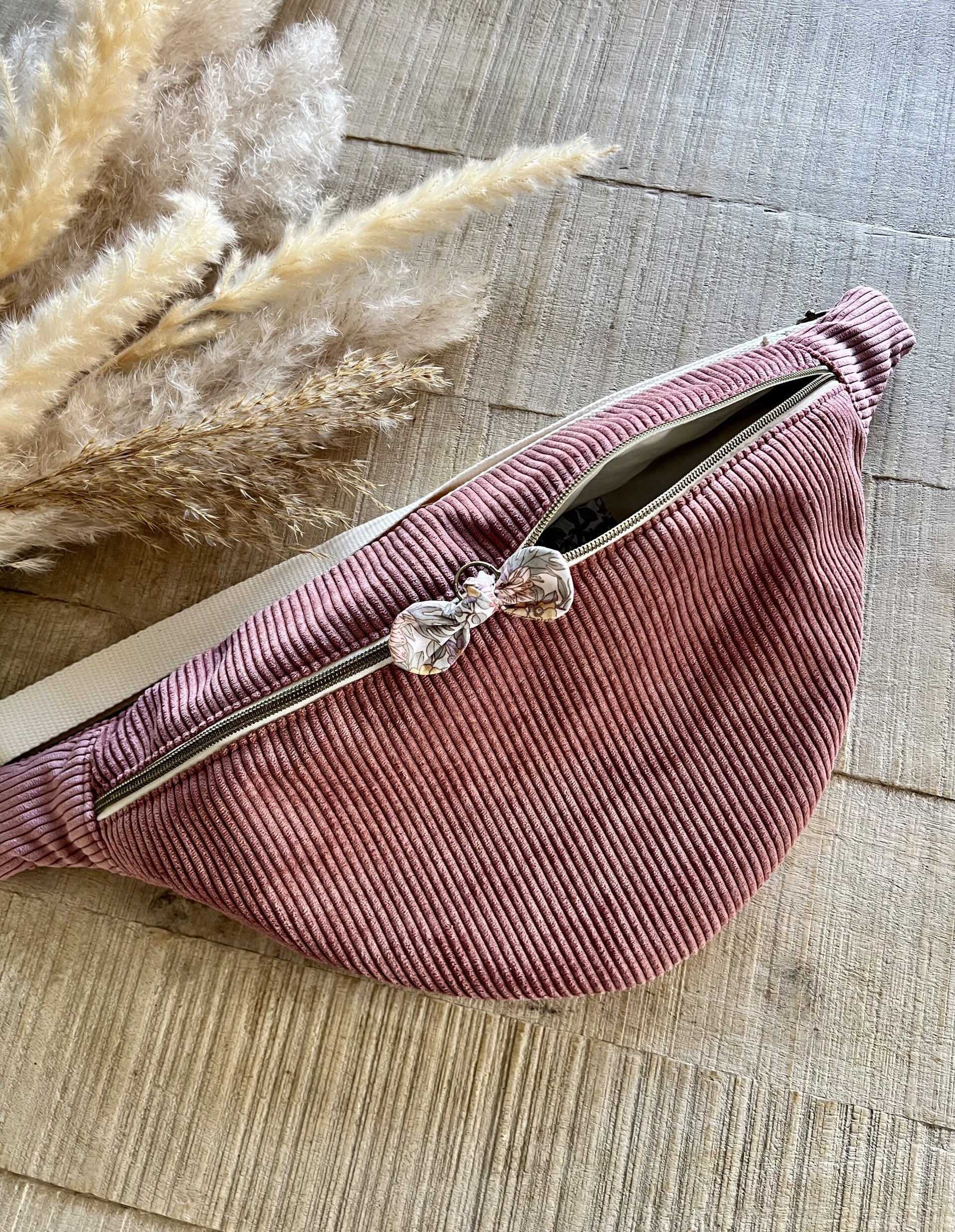 Sac banane XL vieux rose