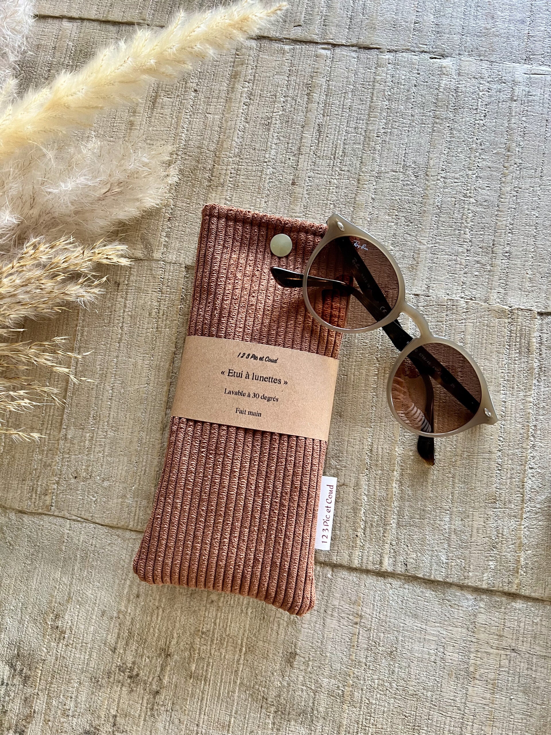Etui à lunettes rouille