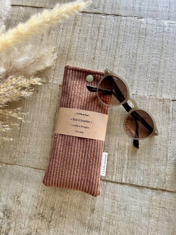 Etui à lunettes rouille