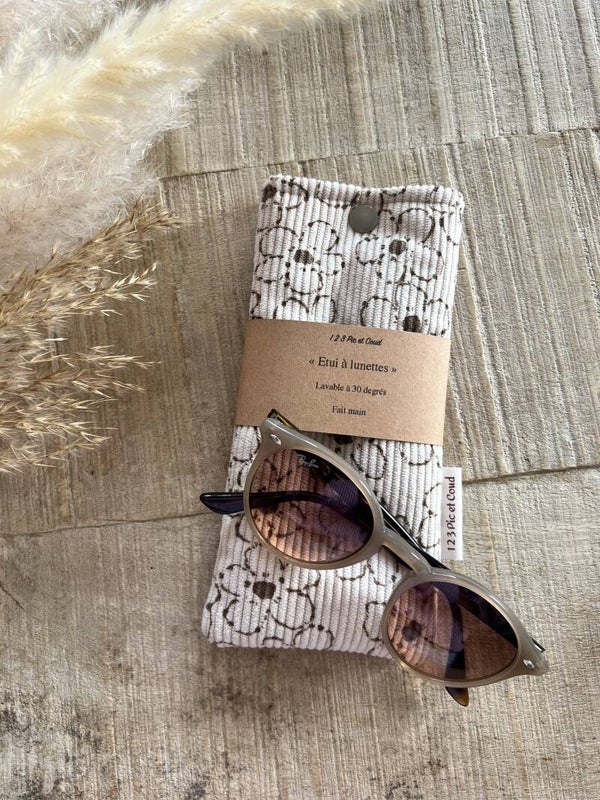Etui à lunettes fleurs