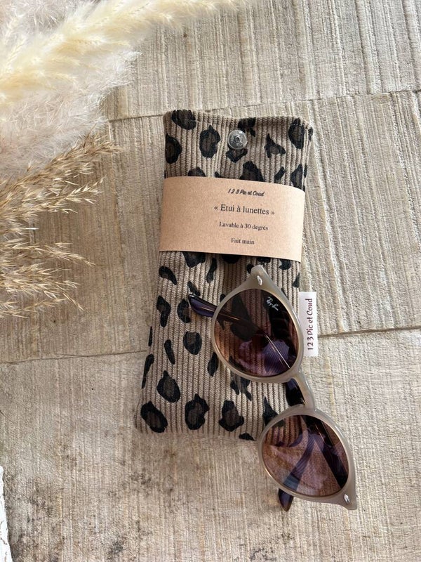 Etui à lunettes leopard