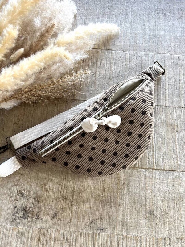 Sac banane à pois