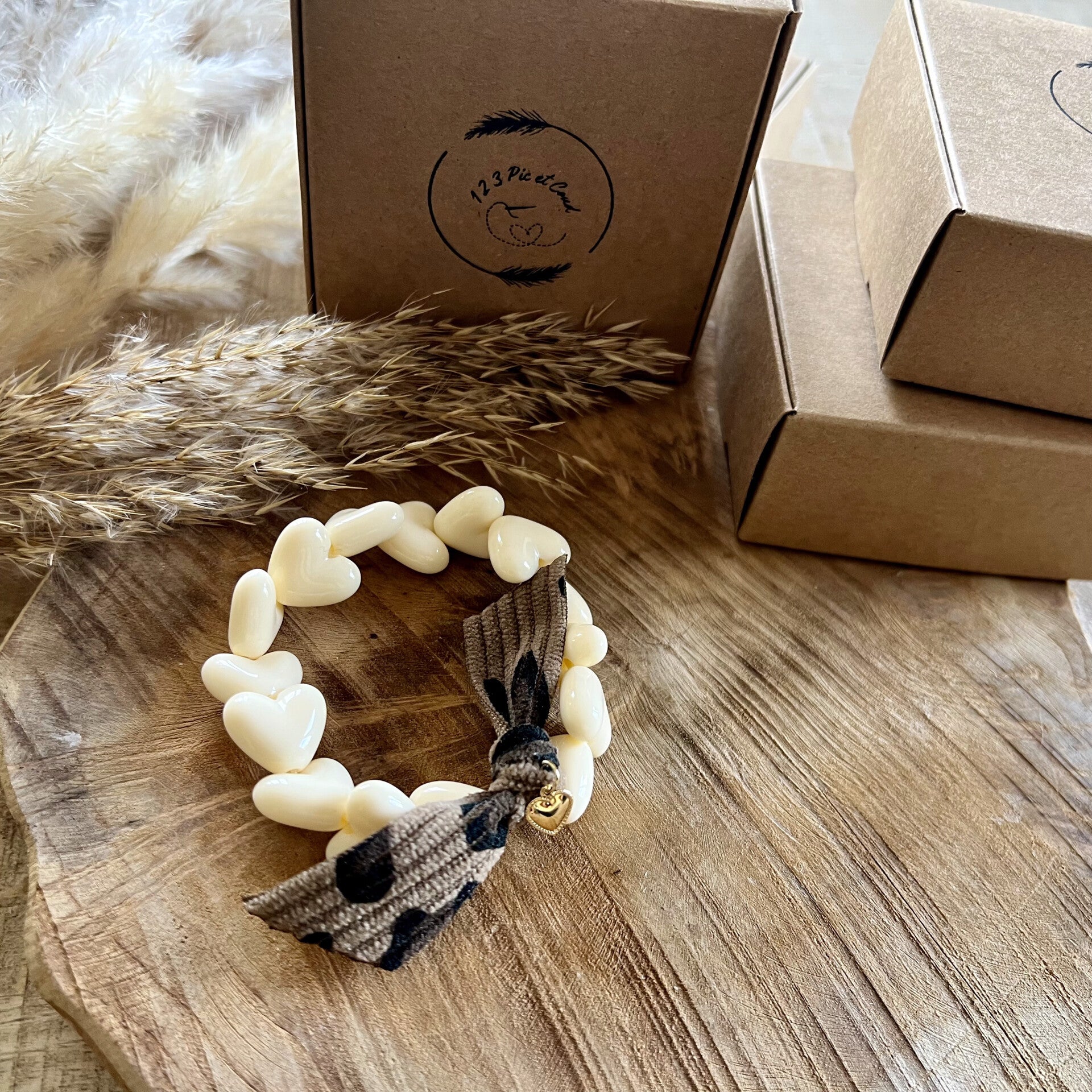 Bracelet Ecru/léo