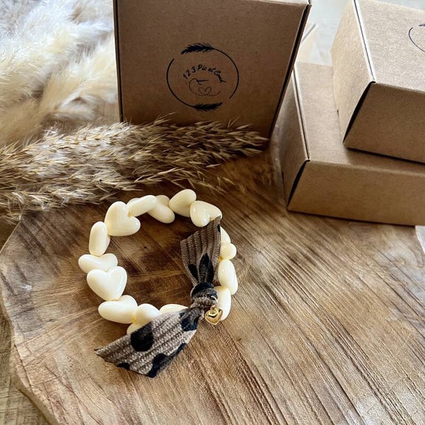 Bracelet Ecru/léo