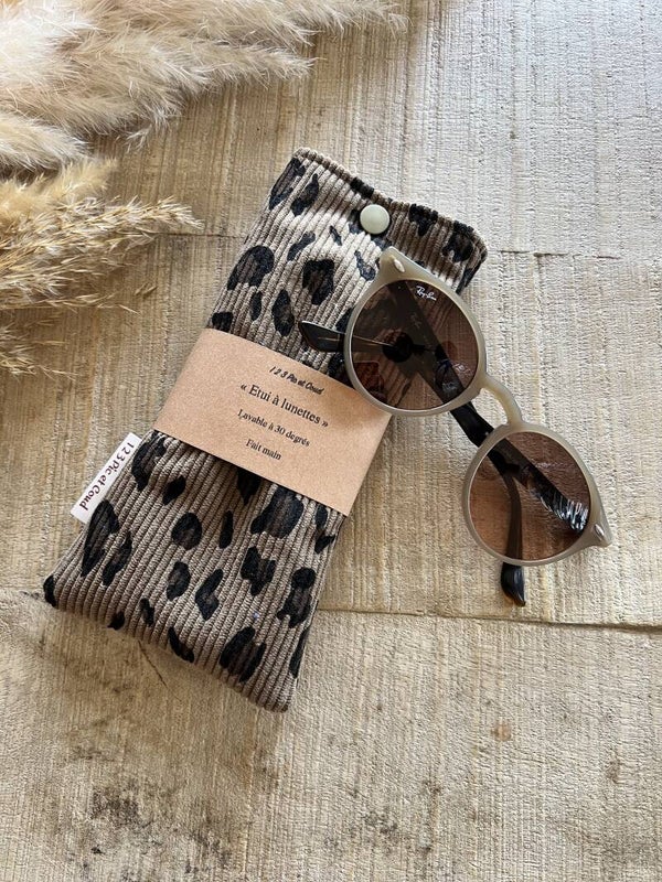 Etui à lunettes leopard