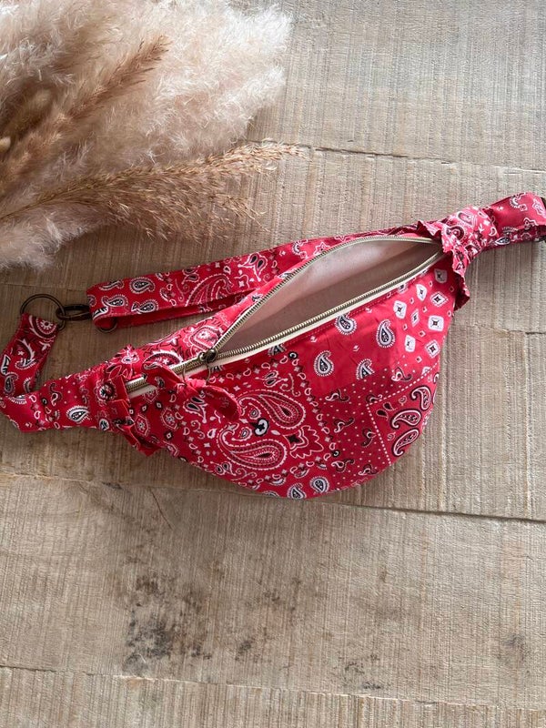 Sac banane « Bandana Rouge »