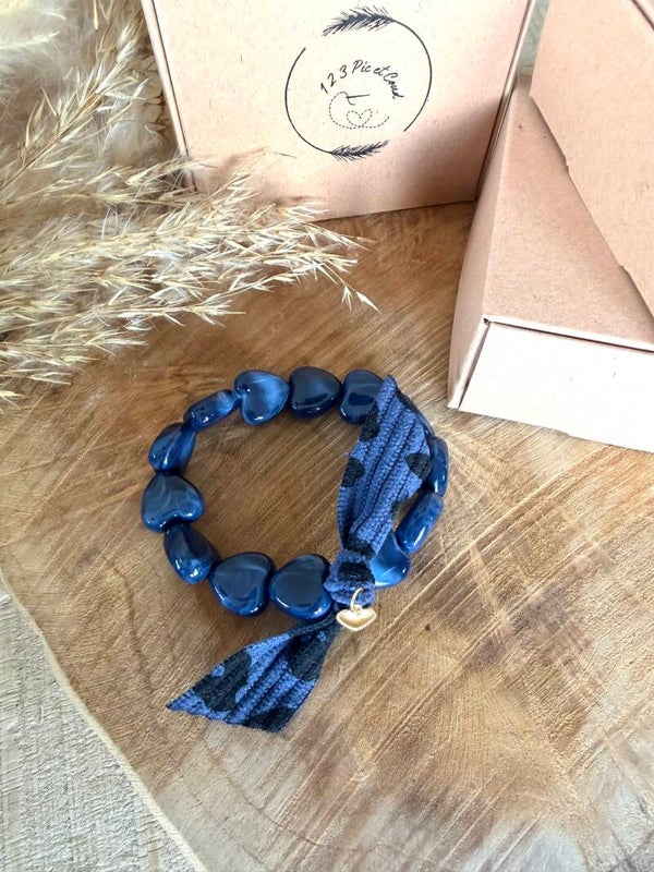 Coeur marbré marine léopard 🐆