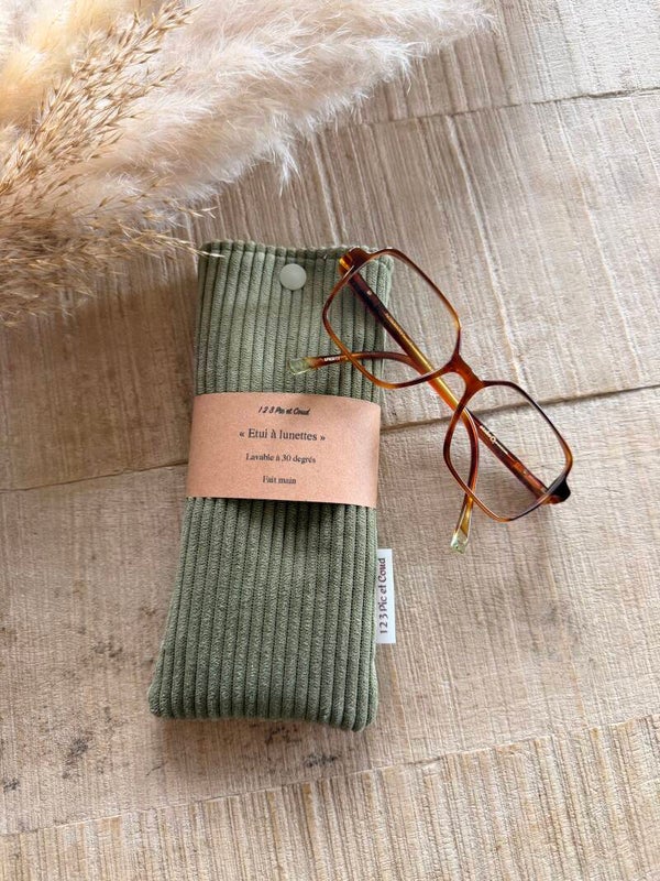 Etui à lunettes Olive