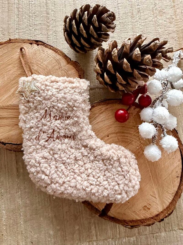 Mini chaussette de Noël