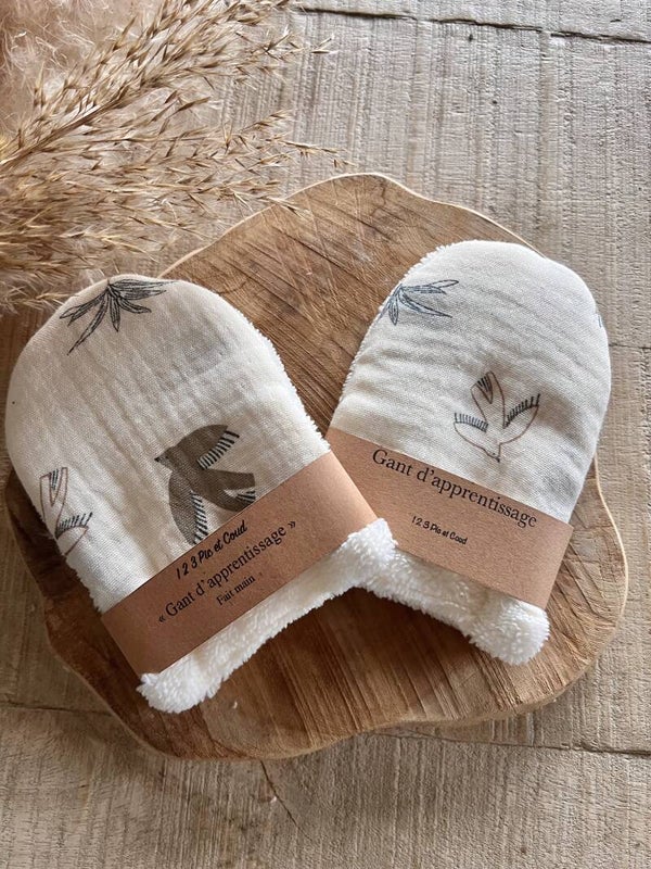 2 gants d'apprentissage