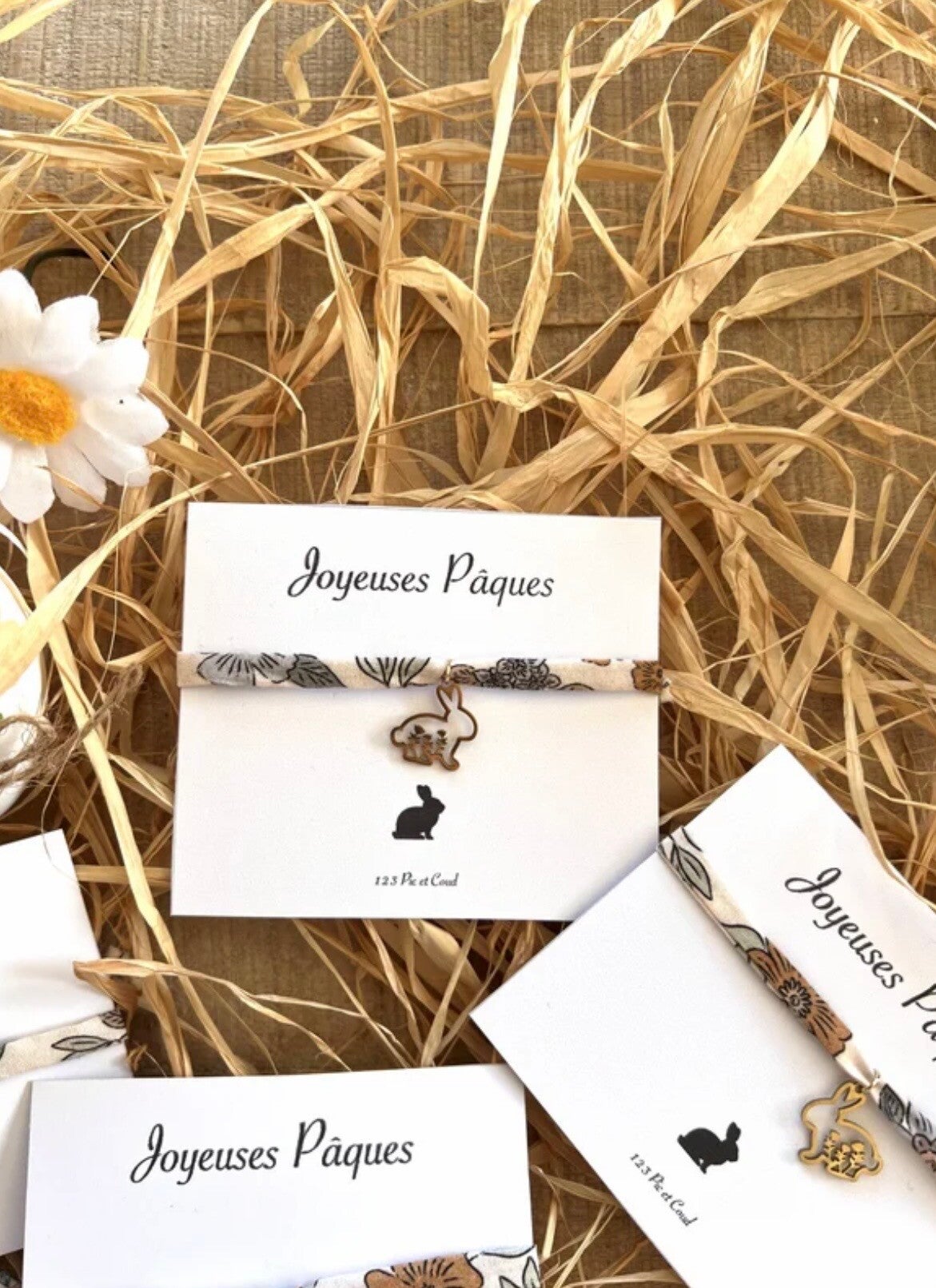 Bracelet tissu "lapin"