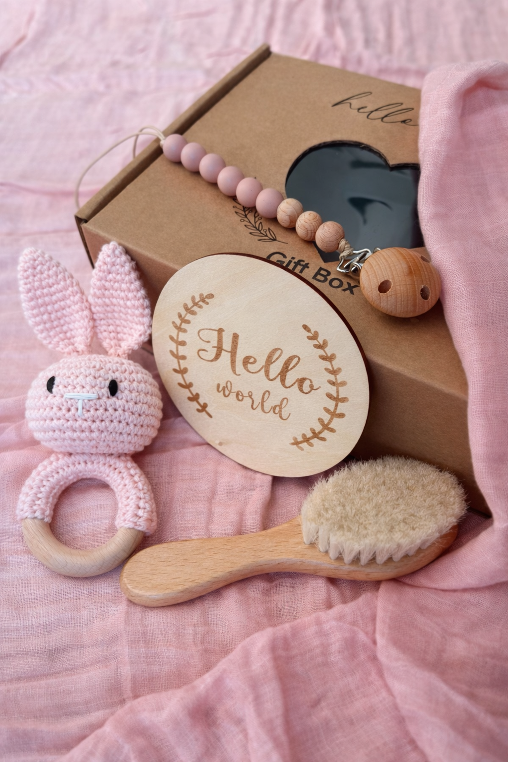 Baby-Geschenkset aus Musselin – ÖKO-TEX® zertifiziert & liebevoll verpackt