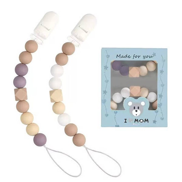 Silikon Schnullerkette 2er Set