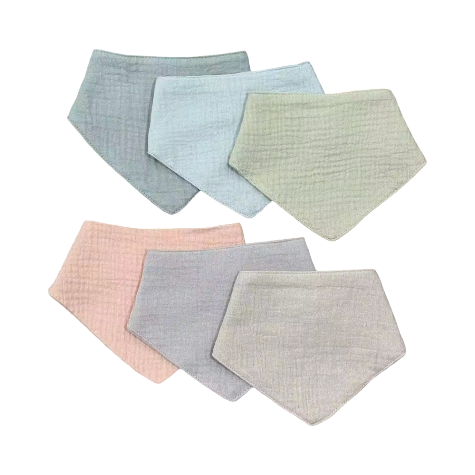 Baby-Musselin Lätzchen 3er Set (OEKO-TEX®)